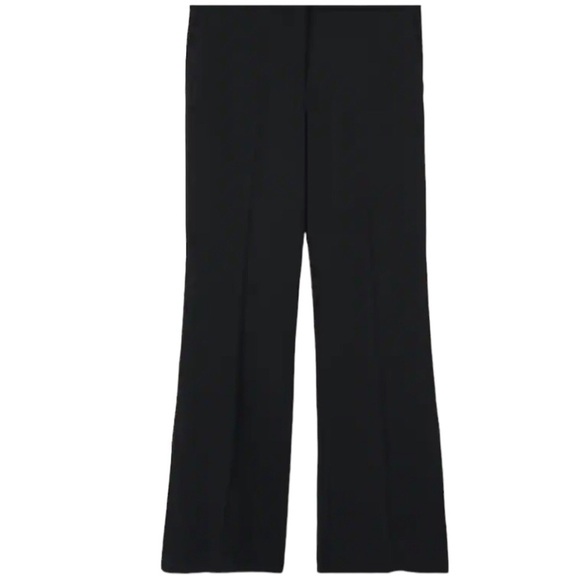 NWT! Mango MNG Back Slit Hems Flowy Trousers In Black Size US 8 - Picture 5 of 12
